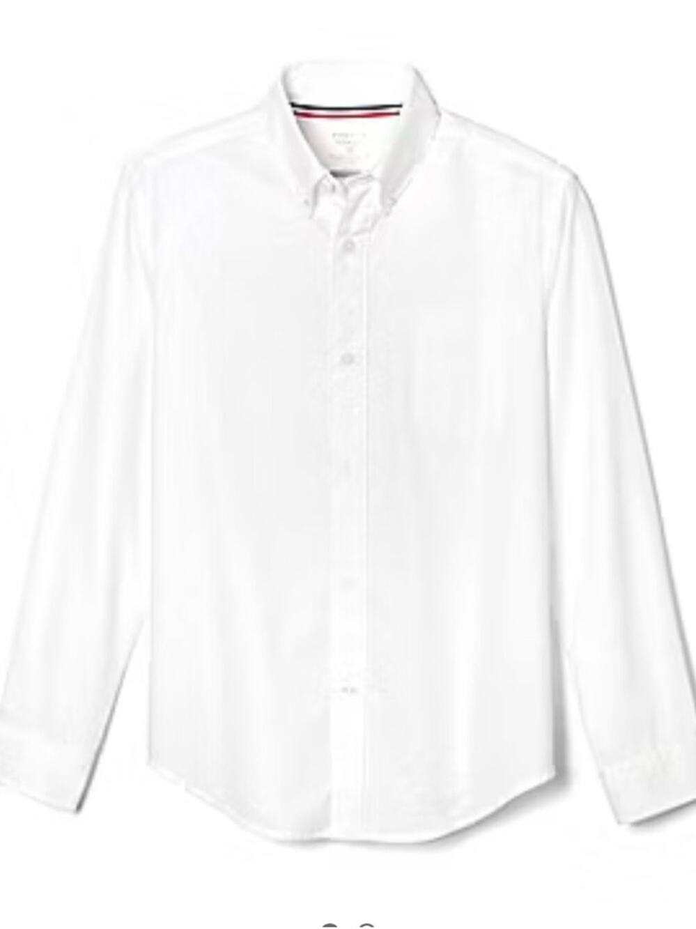 French Toast‎ White Uniform Shirt Long Sleeve Button Down Sz 20